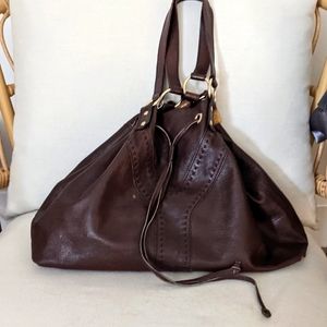 YSL Brown/Bronze reversible tote bag
